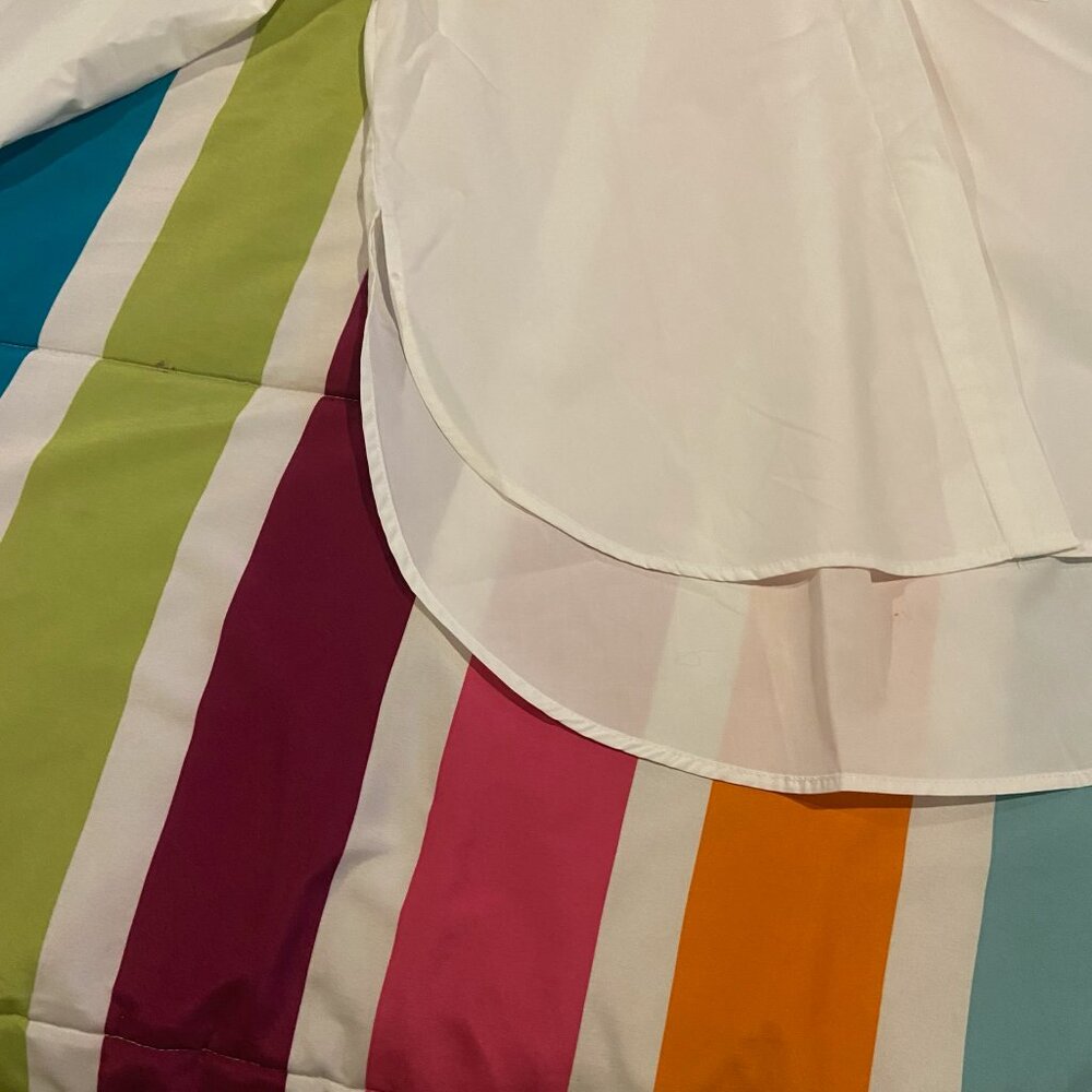 NWT Classic White Oversized Button-Down Shirt | Timeless Wardrobe Staple XS - Picture 3 of 9